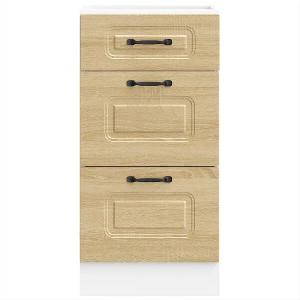 vidaXL Keitti&ouml;n pohjakaappi Kalmar sonoma tammi suunniteltu puu