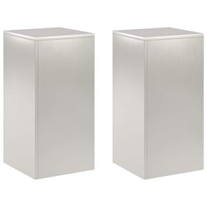 vidaXL Kasviteline 2 pcs Hopea 30 x 30 x 60 cm Ter&auml;s