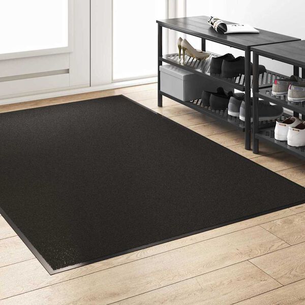 vidaXL Ovenmatto Muut Musta 120 x 180 cm Polypropeeni ja vinyyli