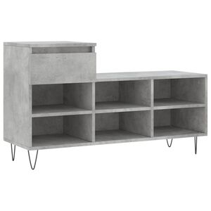 vidaXL Kenk&auml;kaappi betoninharmaa 102x36x60 cm tekninen puu