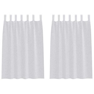 vidaXL Verhosatiini 2 kpl Vaaleanharmaa 140 x 140 cm Polyesteri