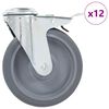 vidaXL Rullapy&ouml;r&auml;t pultinrei&acute;ill&auml; 12 kpl 125 mm