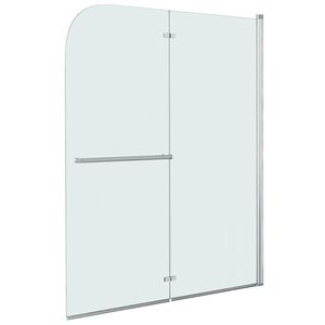 vidaXL Taittuva suihkukaappi 2 paneelia ESG 120x140 cm