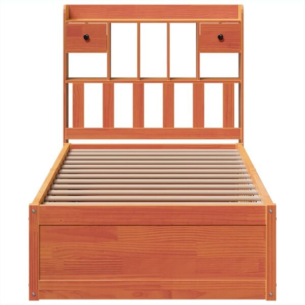 vidaXL S&auml;ngynrunko ilman patjaa vahanruskea 75x190 cm t&auml;ysi m&auml;nty