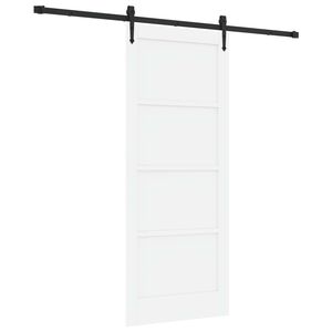 vidaXL Liukuovi ORKDAL valkoinen 83 x 202 cm T&auml;ysi m&auml;nty