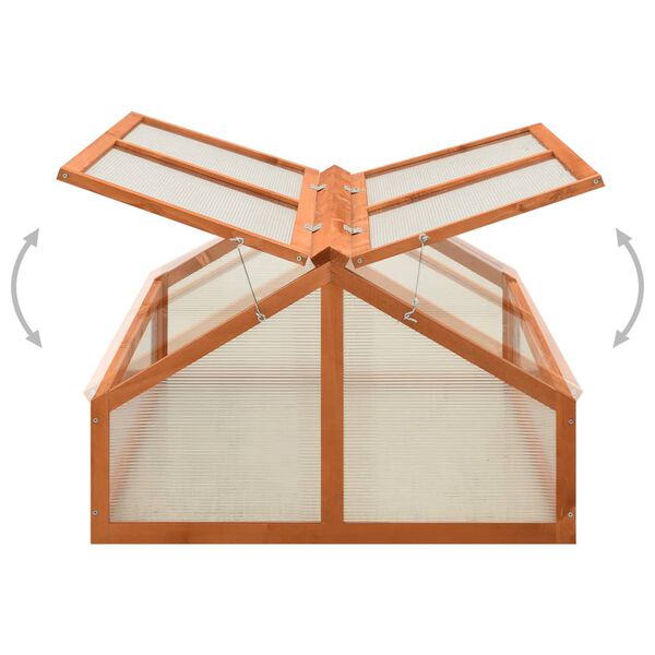 vidaXL Kasvihuone 120x80x50 cm kuusi