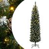 vidaXL Kapea tekojoulukuusi 150 LED-valoa 120 cm