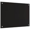 vidaXL Keitti&ouml;n suojapaneeli 2 pcs Musta 70 x 50 cm karkaistu lasi