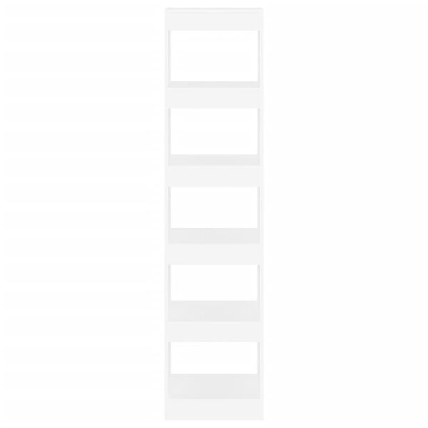 vidaXL Kirjahylly/tilanjakaja valkoinen 40x30x166 cm