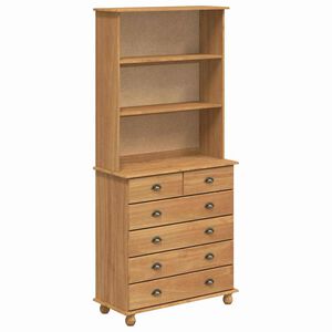 vidaXL H&auml;kkis ASKIM Hunajavaha 91 x 40 x 200,5 cm Massiivinen m&auml;nty