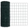 vidaXL Euroaita Vihreä 0.4 x 50 m PVC-pintainen rauta