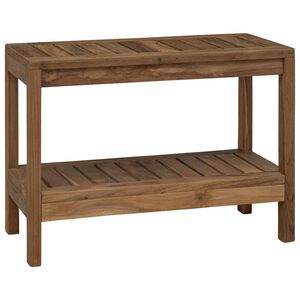vidaXL Kylpyhuoneen sivup&ouml;yt&auml; Luonnollinen 60 x 30 x 45 cm Tiikkipuu
