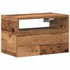 vidaXL Sein&auml;kiinnitett&auml;v&auml; y&ouml;p&ouml;yt&auml; vanha puu 45x26x28,5 cm