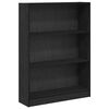 vidaXL Kirjahylly 80 x 24 x 109 cm Tekninen puu Musta tammi.