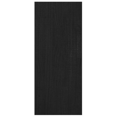 vidaXL Kirjahylly/tilanjakaja musta 100x30x71,5 cm täysi mänty