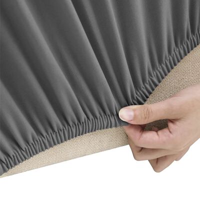 vidaXL Joustava sohvanpäällinen antrasiitti polyesteri jersey