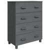 vidaXL Sivup&ouml;yt&auml; HAMAR harmaa 79x40x103,5 cm t&auml;ysi m&auml;nty
