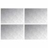 vidaXL Portaan askelma 4 kpl 60 x 40 cm Hopea Alumiini Suorakaide