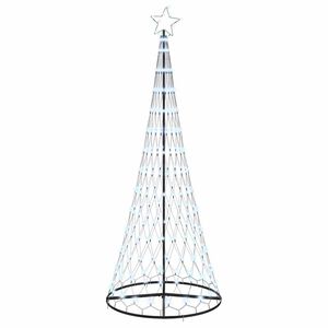 vidaXL LED-joulupuu Kylm&auml;n Valkoinen 250 cm Metalli