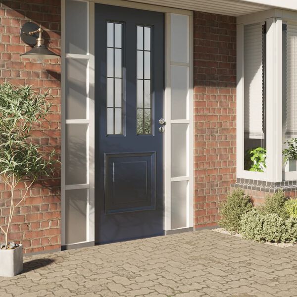 vidaXL Ikkunakalvot himme&auml; valkoinen PVC