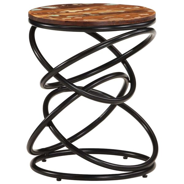 vidaXL Päätypöytä 40x40x52 cm kierrätetty täyspuu