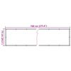 vidaXL Parvekkeen yksityisyyssuoja valkoinen 700x75 cm PVC