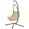 vidaXL Riippuva munatuoli Beige 94 x 107 x 196.5 cm Teräs