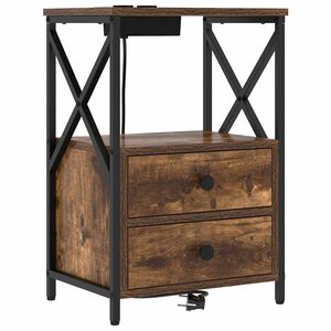 vidaXL Y&ouml;p&ouml;yt&auml;kaappi Savup&auml;hkin&auml; 40 x 31 x 60 cm Tekninen puu