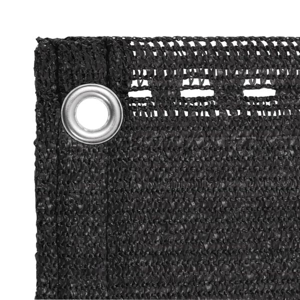 vidaXL Parvekkeen Suoja HDPE 75x600 cm Antrasiitti