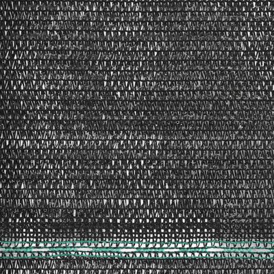vidaXL Tenniskentän suojaverkko HDPE 1,2x50 m musta