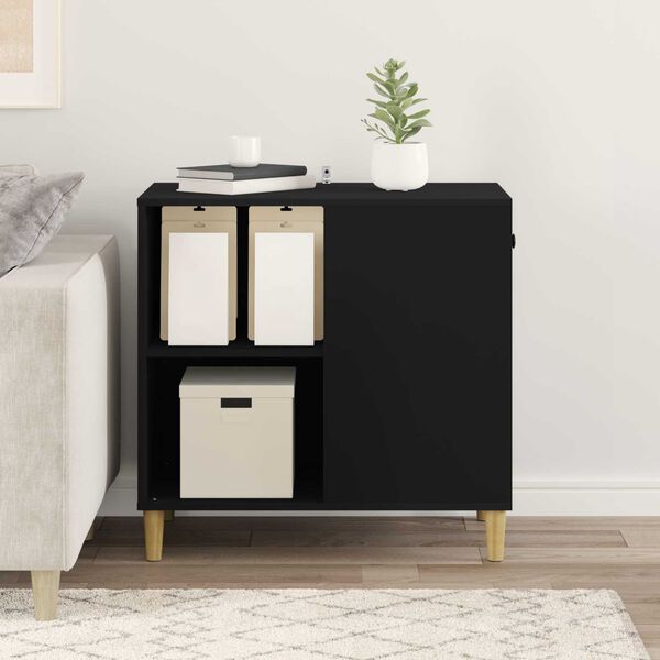 vidaXL Kissatalo Musta 72 x 42.5 x 70 cm Tekninen puu