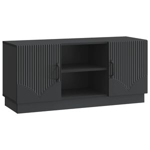 vidaXL TV-kaappi Musta 102 x 34,5 x 47 cm Tekninen puu