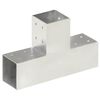 vidaXL Tolppaliitin T-muoto galvanoitu metalli 81x81 mm