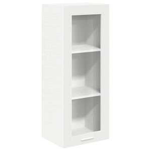 vidaXL Henkarikaappi ovella Valkoinen 40 x 31 x 100 cm Tekninen puu