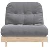 vidaXL Futon vuodesohva patjalla 80x206x11 cm täysi mänty