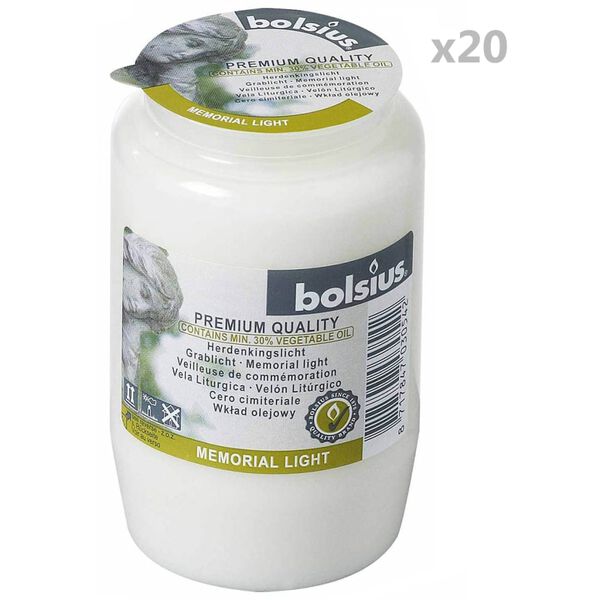 Bolsius Hautakynttil&auml; Compo No 3 l&auml;pin&auml;kyv&auml; 20 kpl