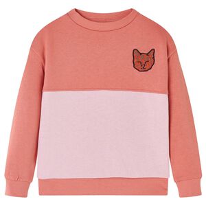 vidaXL Lasten collegepaita v&auml;riblokki pinkki 104