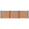 vidaXL Aitapaneeli 3 kpl 526 x 146 cm WPC ja alumiini Ruskea