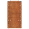 vidaXL Korotettu kukkalaatikko ruoste 160x40x77 cm Corten teräs