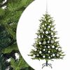 vidaXL Muovinen joulukuusi koristeilla 150 cm 150 LEDi&auml;