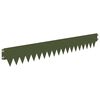 vidaXL Nurmireunus 50 pcs 103 x 15 cm metalli Oliivinvihre&auml;