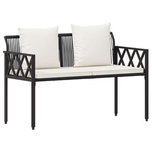 vidaXL Ulkoilmapenkit 2 -Seater 116 x 56 x 75 cm polyrottinki