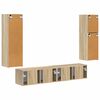 vidaXL TV-tasosetti 4 pcs Sonoman tammi Tekninen puu