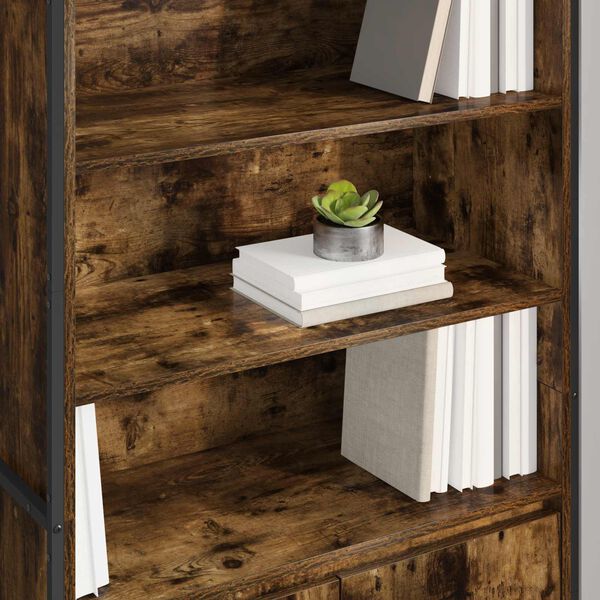 vidaXL Korkeat kaapit 2 pcs Savupuu 79 x 36 x 200 cm Tekninen puu