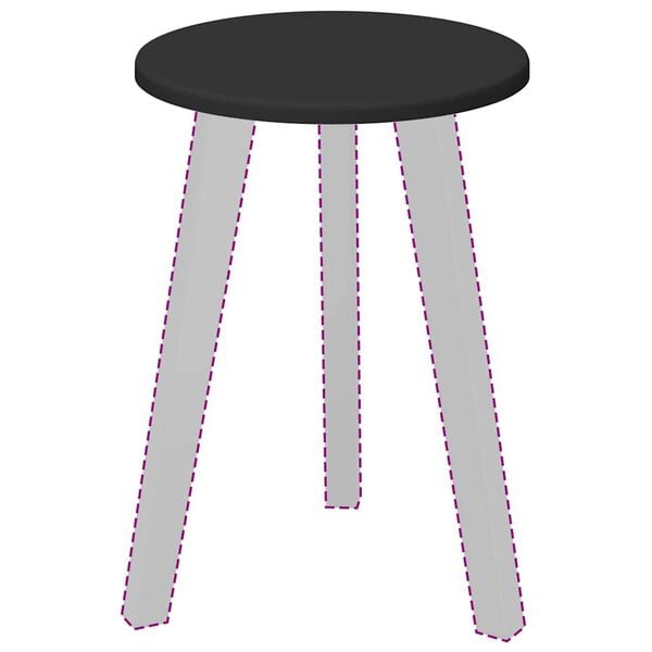 vidaXL P&ouml;yt&auml;levy Musta 30 x 30 x 1,5 cm Tekninen puu