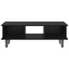 vidaXL TV-teline Musta tammi. 100 x 35 x 35 cm Tekninen puu