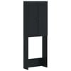 vidaXL Vessakaappi EDE Musta 66 x 25,5 x 190 cm Tekninen puu