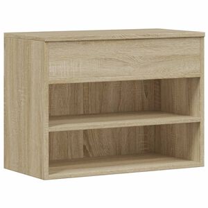 vidaXL Kenkien s&auml;ilytyspenkki Sonoma-tammi 60x30x45 cm tekninen puu