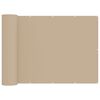 vidaXL Parvekkeen yksityisyyden suoja 150 x 200 cm Polyester Beige