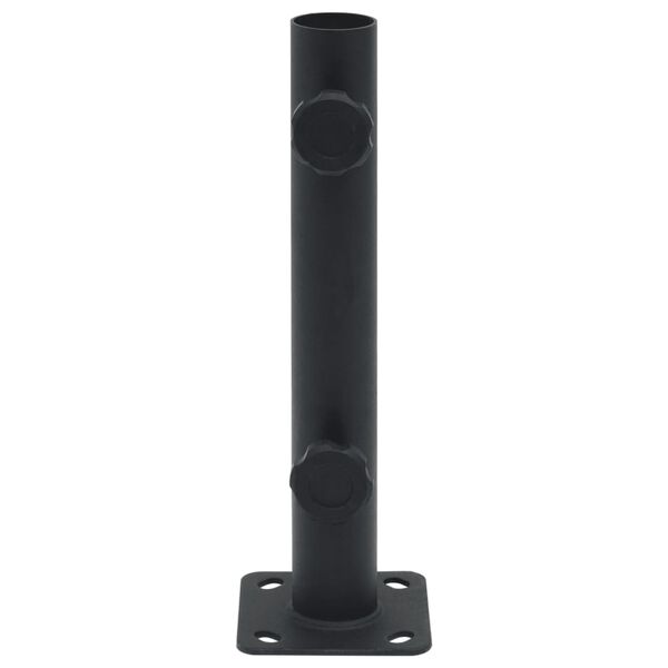 vidaXL Aurinkovarjon jalusta Ø32/34/38 mm tangolle mattamusta teräs